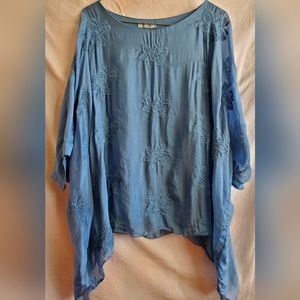 Elena Baldi Blue Blouse